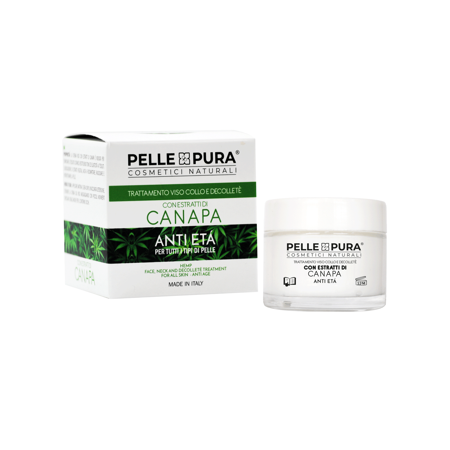 Pelle Pura Crema Viso Canapa