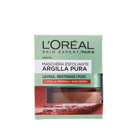 L'Oreal Paris Maschera Esfoliante Argilla Pura