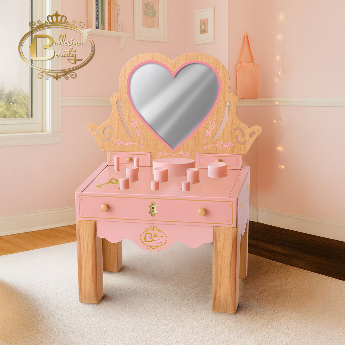 Ballerina Beauty - Postazione Trucco con 10 prodotti Make-Up e Accessori