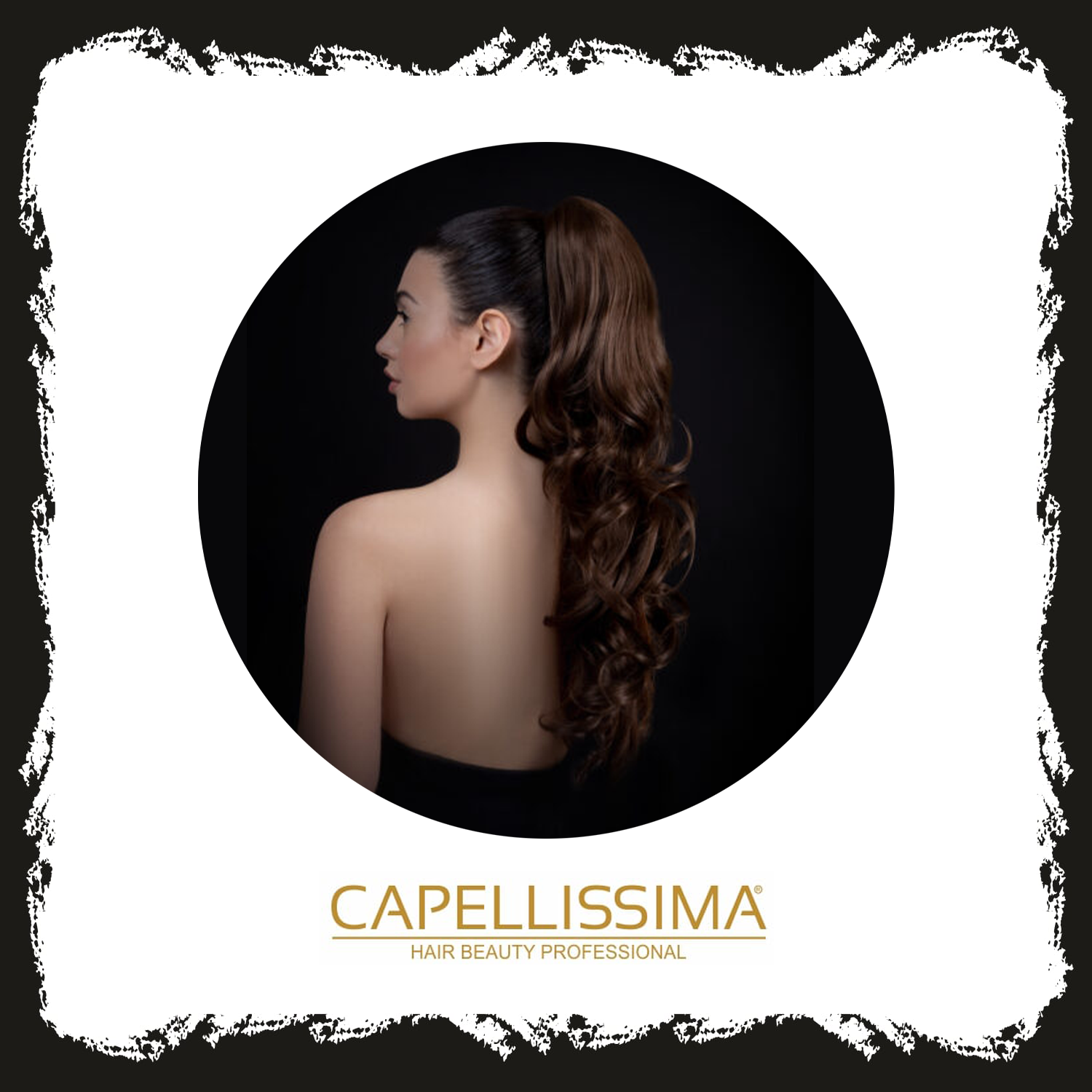 Capellissima - Coda Mossa 70cm Pinza