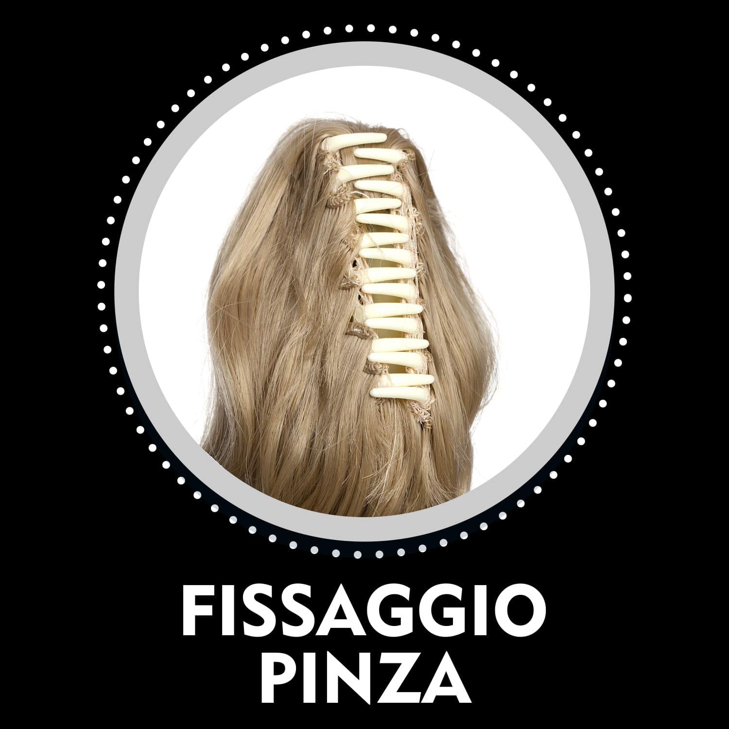 Capellissima - Coda Liscia con Onde 35/40cm Pinza