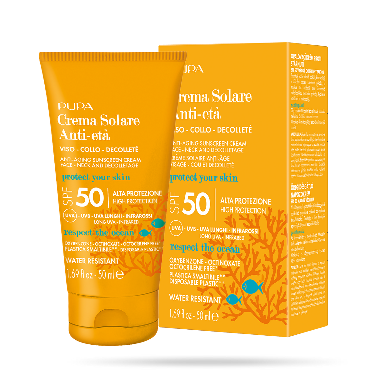 Pupa - Crema Solare Viso Anti-Età SPF 50