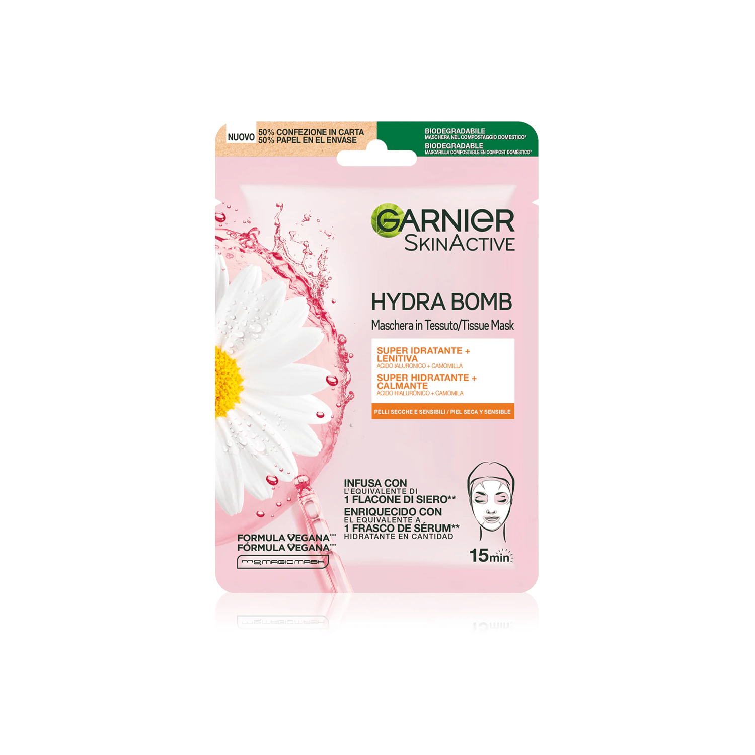 Garnier - Hydra Bomb Maschera In Tessuto Camomilla