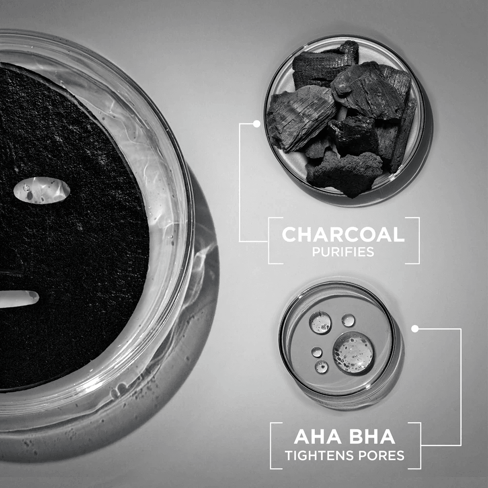 Garnier - AHA+BHA Maschera In Tessuto Carbone