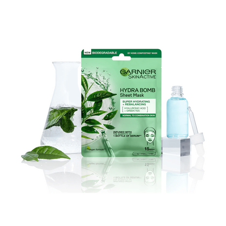 Garnier - Hydra Bomb Maschera In Tessuto Tè Verde