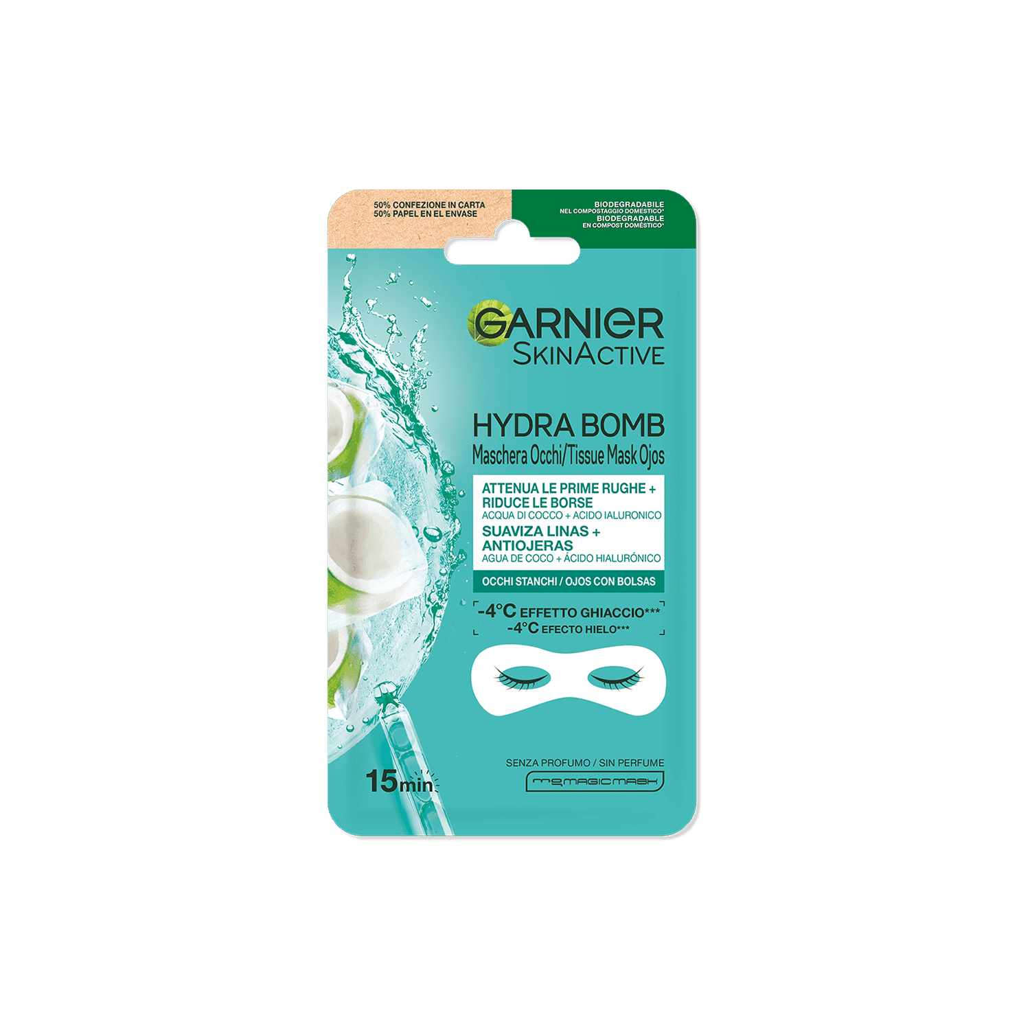 Garnier - Hydra Bomb Maschera Occhi In Tessuto