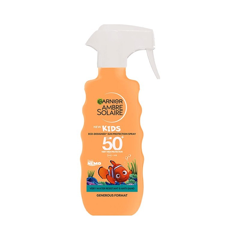 Garnier Ambre Solaire Protective Milk Spray SPF 50 Kids Nemo New