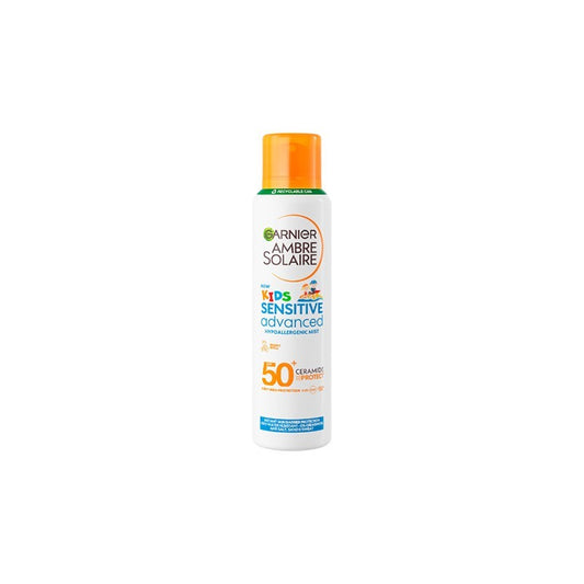 Garnier Ambre Solaire Latte Spray Protettivo SPF 50 Kids Sensitive Advanced Anti-Sabbia