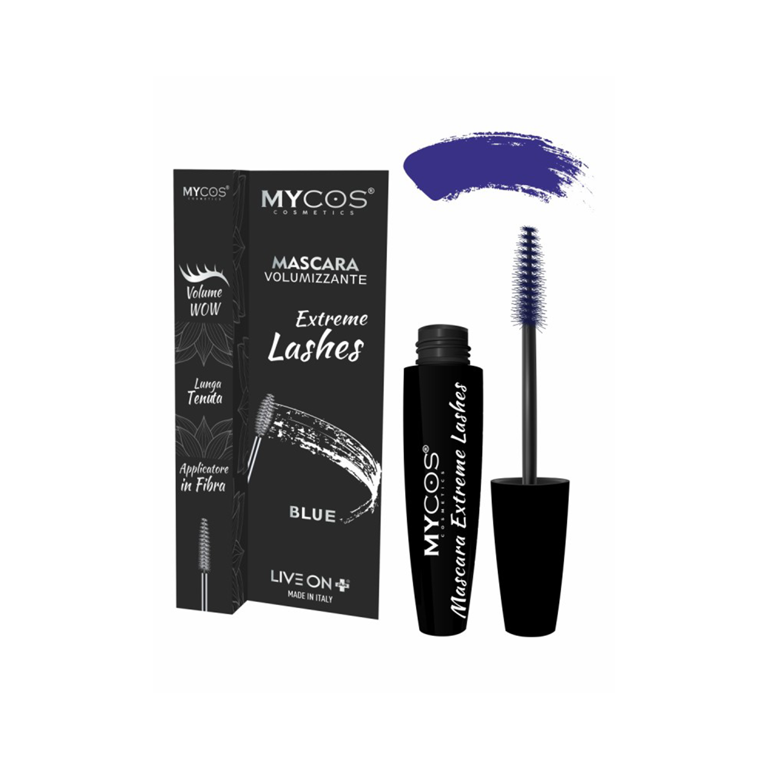 Mycos Cosmetics - Mascara Volumizzante Extreme Lashes Blue
