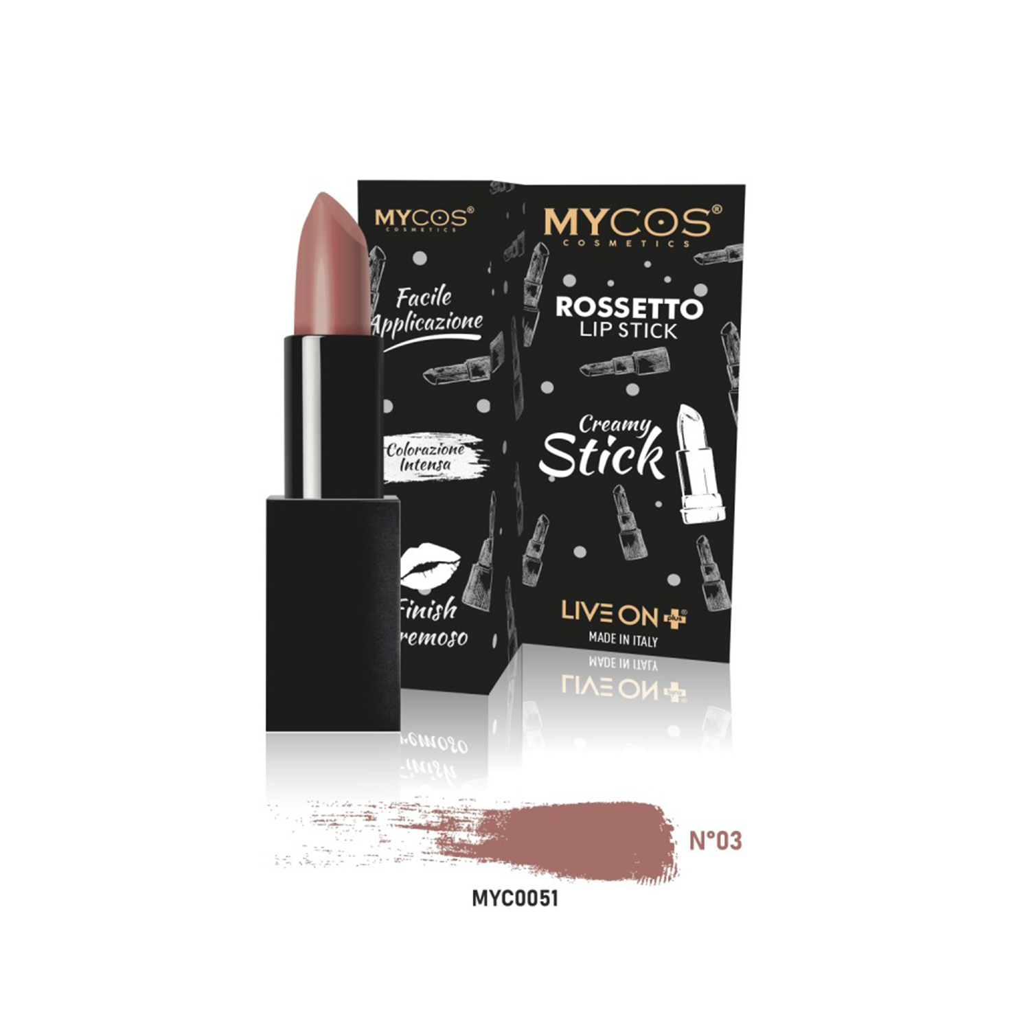 Mycos Cosmetics - Rossetto Stick Cremoso
