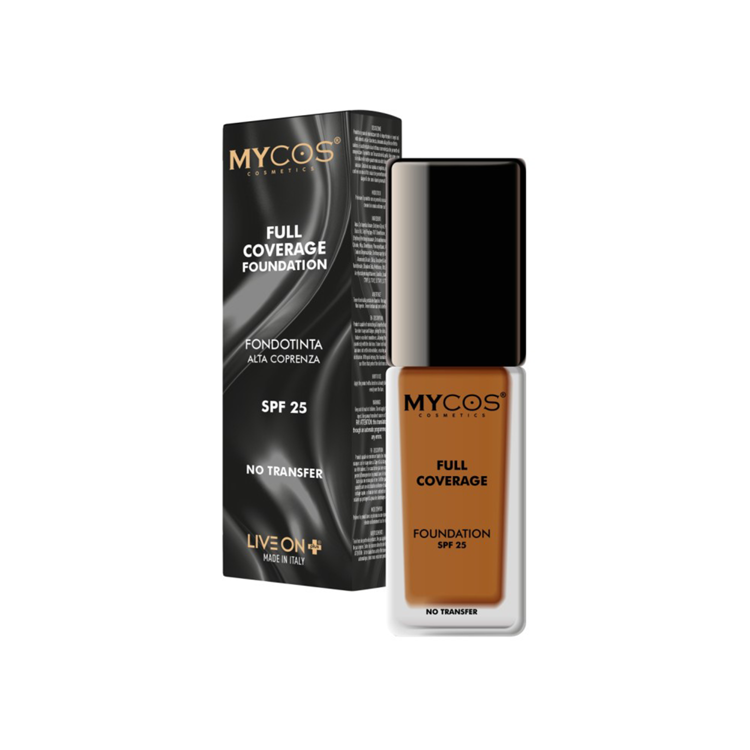 Mycos Cosmetics - Fondotinta Fluido Alta Coprenza SPF25