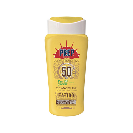 Prep - Latte Solare Dermoprotettivo SPF 50+ Tattoo