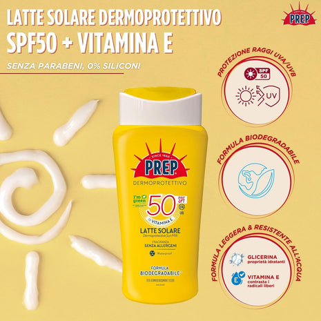 Prep - Latte Solare Dermoprotettivo SPF 50