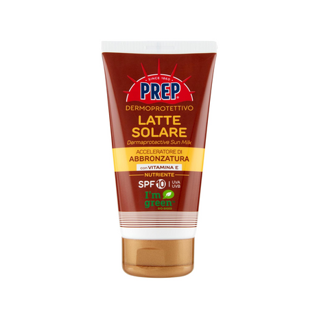 Prep - Latte Solare Dermoprotettivo SPF 10 Accelerature di Abbronzatura