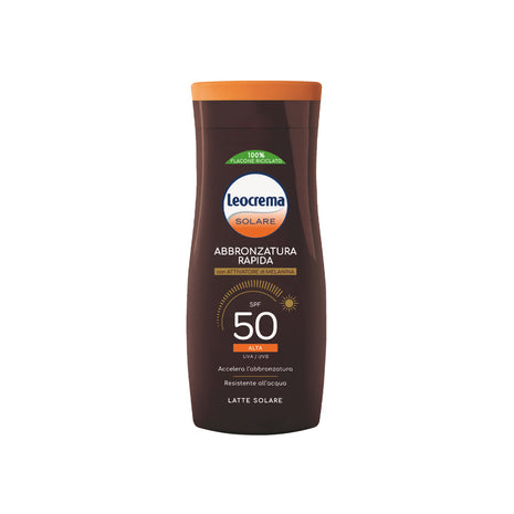 Leocrema - Latte Solare Abbronzante SPF 50