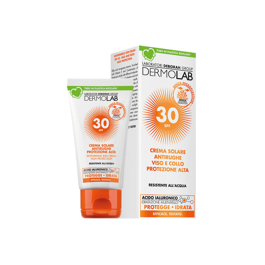 Dermolab - Crema Solare Antirughe Viso e Collo SPF 30