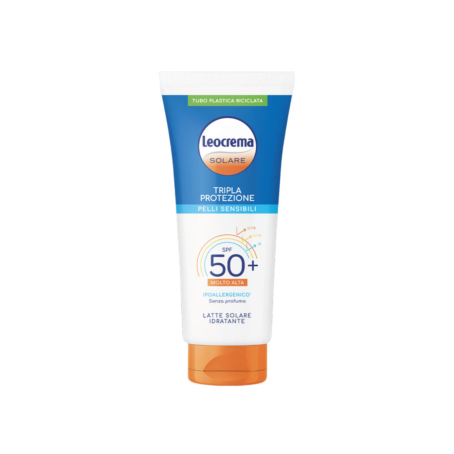 Leocrema - Tripla Protezione Pelli Sensibili Latte Solare SPF 50+