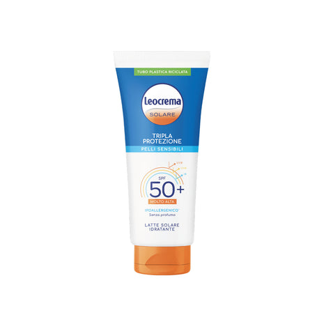 Leocrema - Tripla Protezione Pelli Sensibili Latte Solare SPF 50+