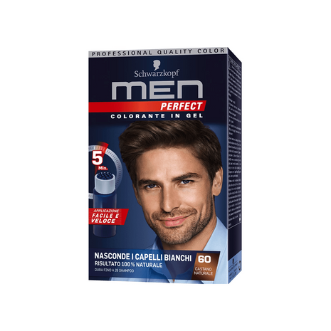 Schwarzkopf - Men Perfect Colorante In Gel Castano Naturale 60