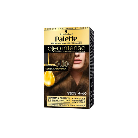 Schwarzkopf - Palette Oleo Intense Colorazione Permanente Castano Dorato 4-60