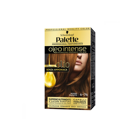 Schwarzkopf - Palette Oleo Intense Colorazione Permanente Rosso Ramato 6-76