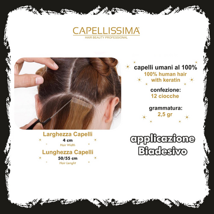 Capellissima Extension Remy con Biadesivo