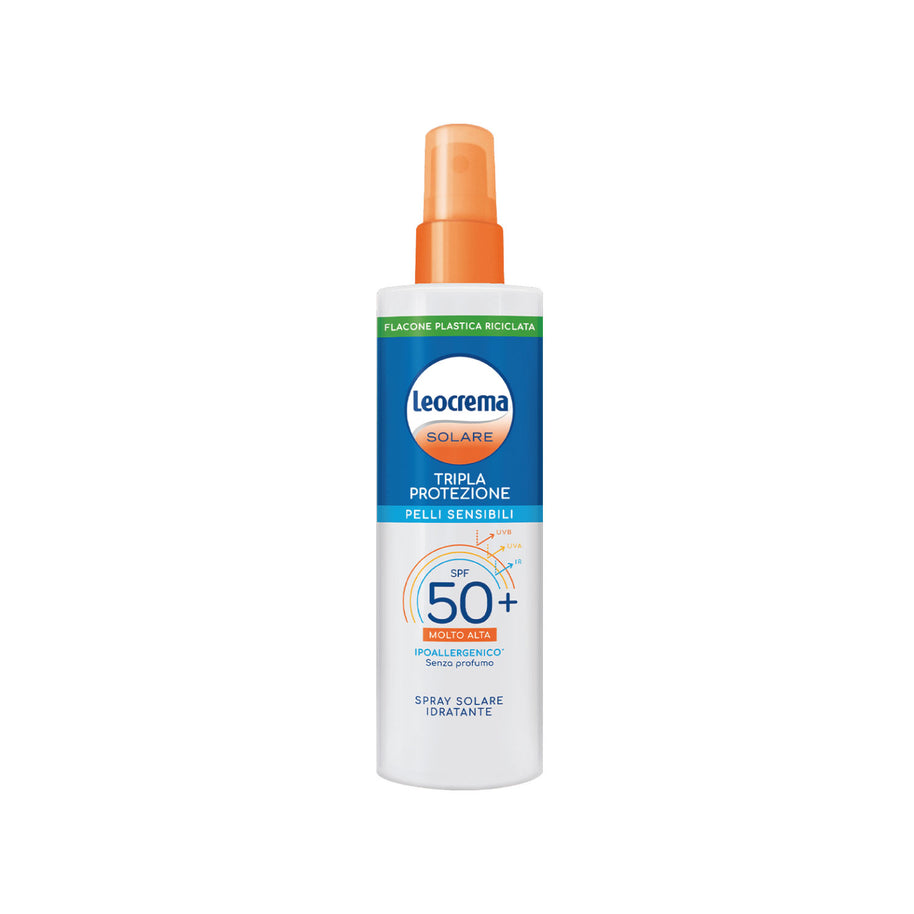 Leocrema - Tripla Protezione Pelli Sensibili Spray Solare SPF 50+