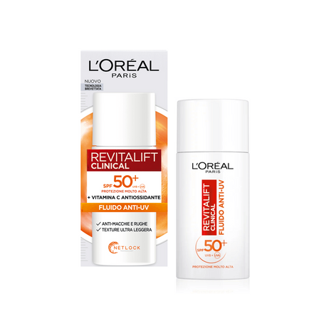 L'Oreal Paris - Revitalift Clinical Fluido Anti-Macchia Viso SPF 50+