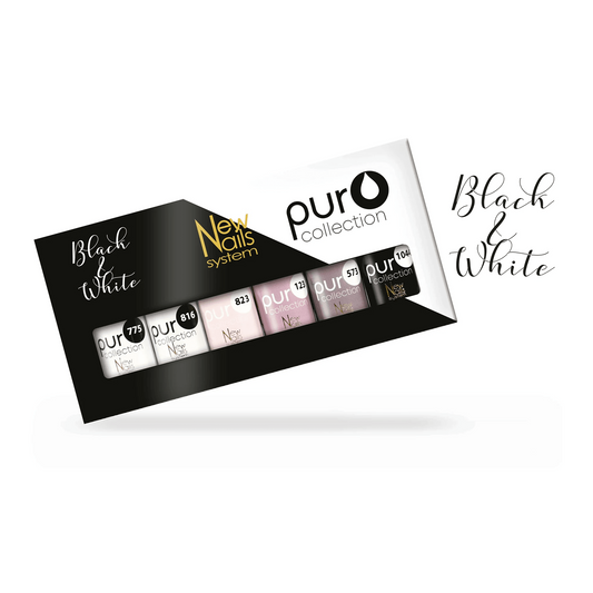 New Nails System - Puro Collection Smalto Semipermanente Black & White