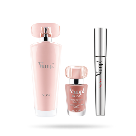 Kit Pupa Vamp! Pink Eau De Parfum 100ML + Mascara + Smalto
