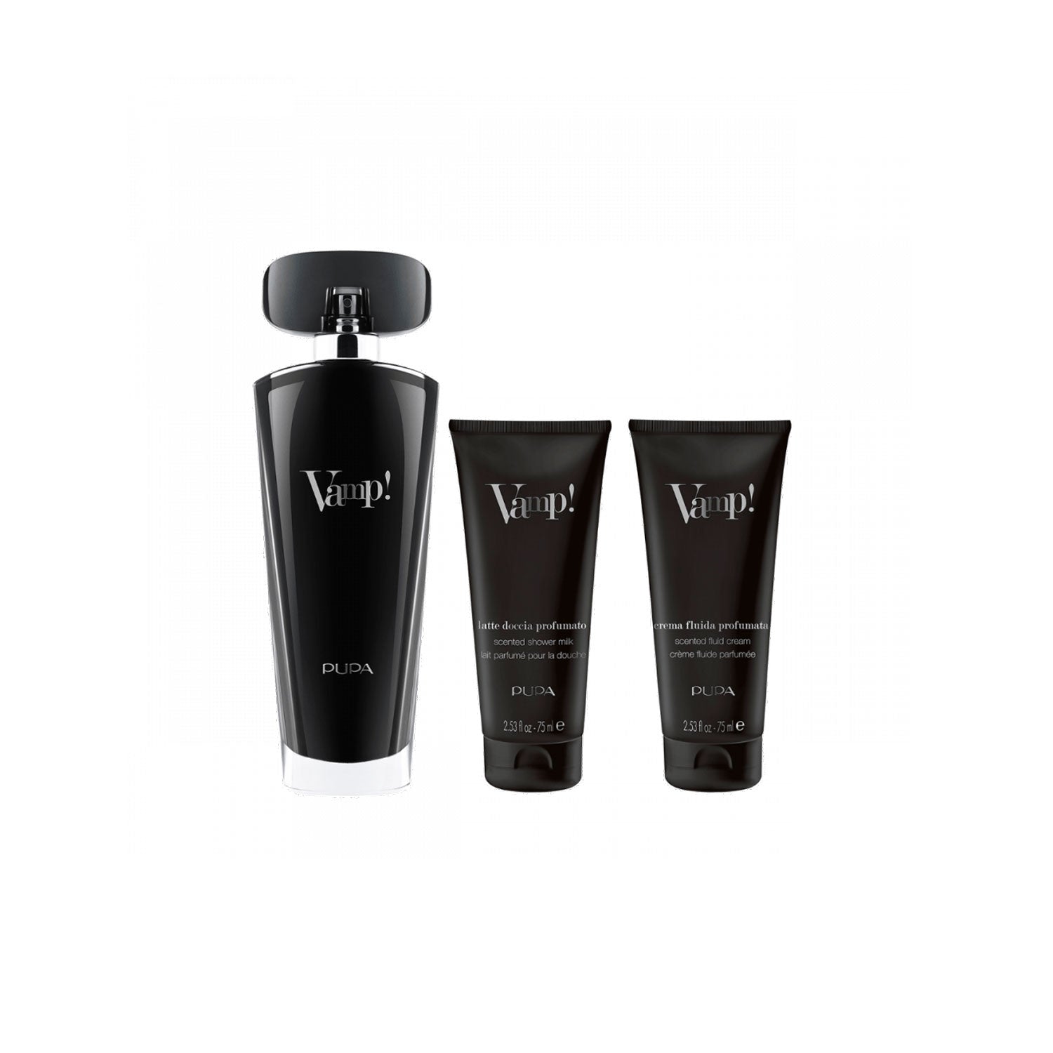 Kit Pupa Vamp! Black Eau De Parfum 100ML + Latte Doccia + Crema Corpo