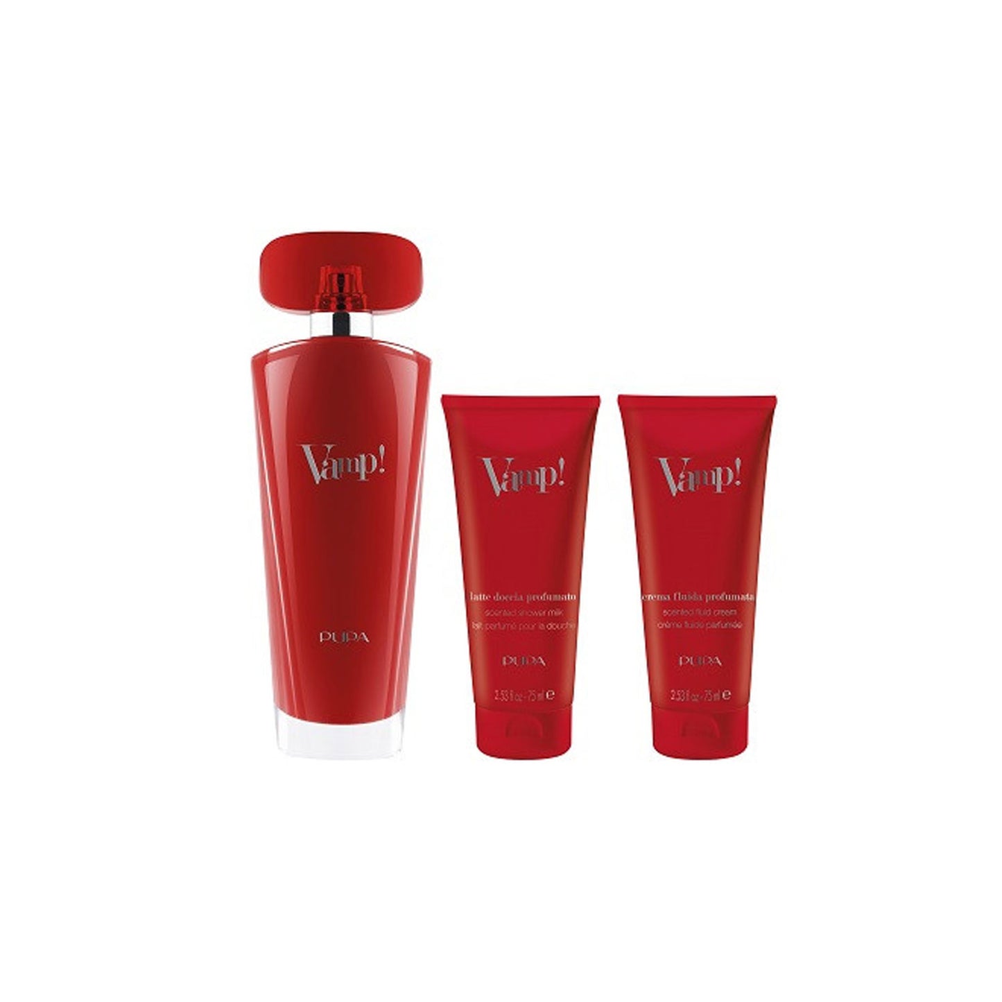 Kit Pupa Vamp! Red Eau De Parfum 100ML + Latte Doccia + Crema Corpo